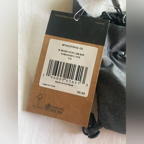 NWT THE NORTH FACE NEVER STOP LUMBAR BAG CROSSBODY WAIST FANNIE PACK GRAY - Picture 8 of 8